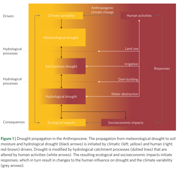 Visual representation of Drought in the Anthropocene by Van Loon, et al. (2016)